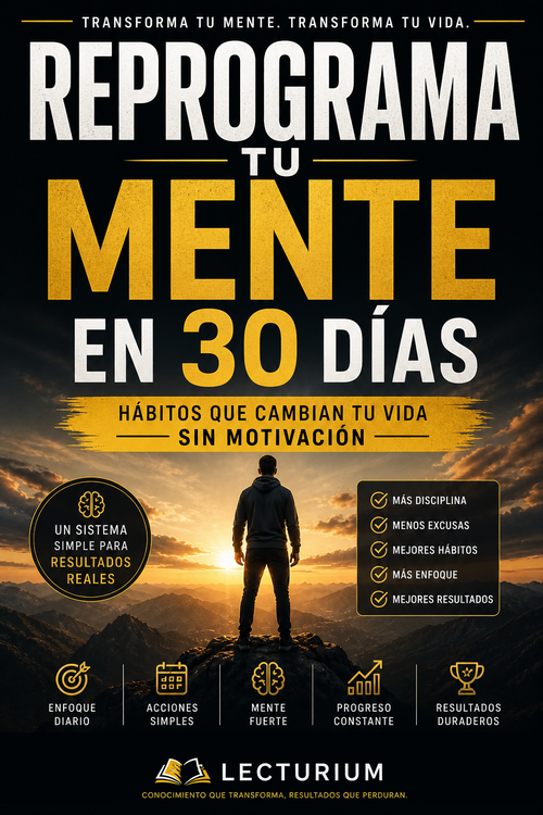 Reprograma tu mente en 30 días: hábitos que cambian tu vida sin motivación